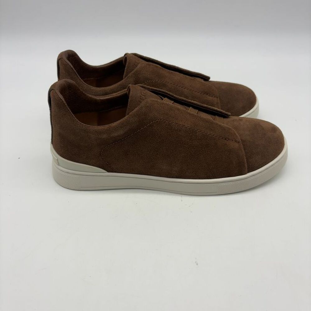 Triple Stitch Suede Slip-On Sneakers - Picture 3 of 5
